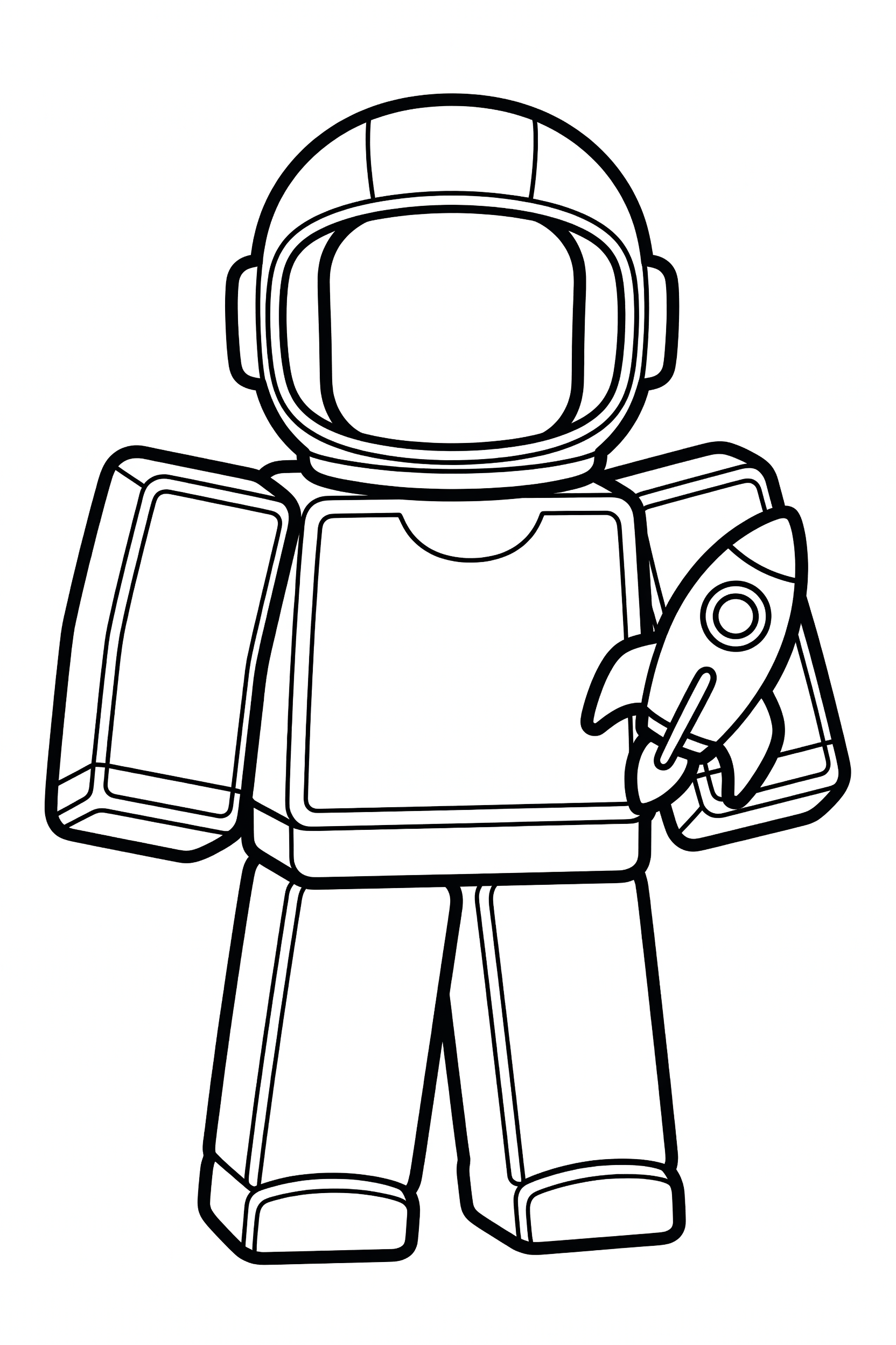 Roblox Space Explorer Coloring Page printable coloring page for kids