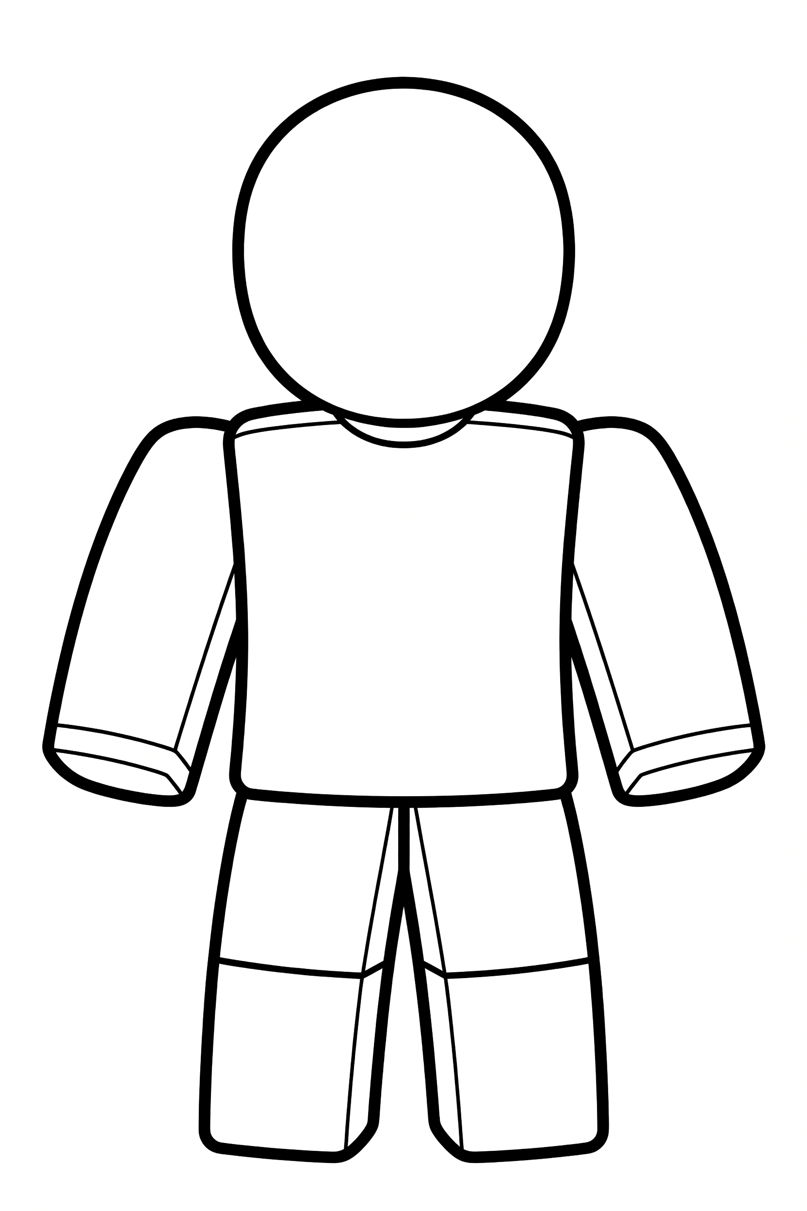 Roblox Beginner Easy Coloring Page printable coloring page for kids